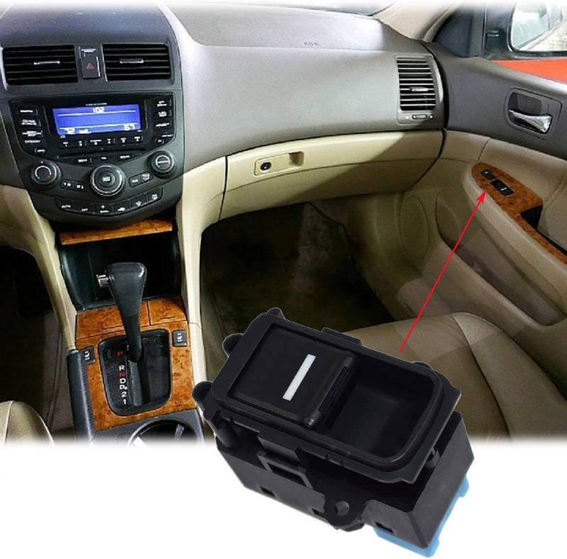 TINJO Power Window Control Switch Button Fit for Honda Accord 7th 2.4L 2003-2007, Replaces OE 35770-SDA-A01,35770-SDA-A21 Rear Left Right Passenger Driver Side Power Window Master Switch - Image 5